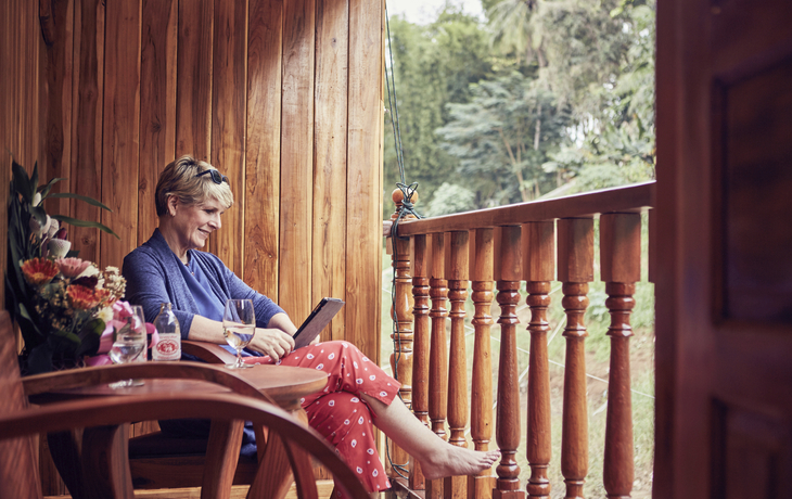 Privatbalkon, 2-Bettkabine Deluxe Oberdeck - © Ross Hillier