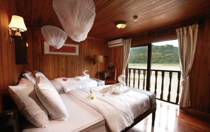 2-Bettkabine Deluxe (ca. 22 m²) mit Privatbalkon - © Ross Hillier