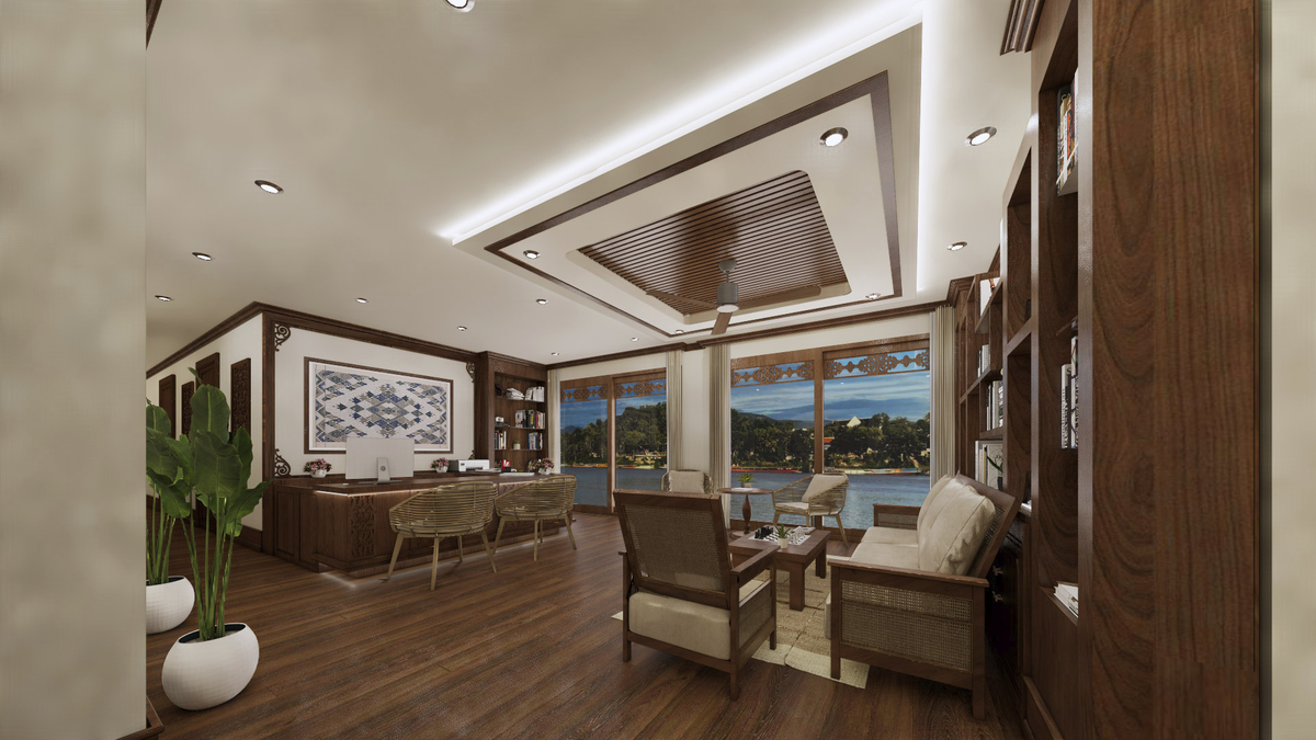 Réception und Bibliothek