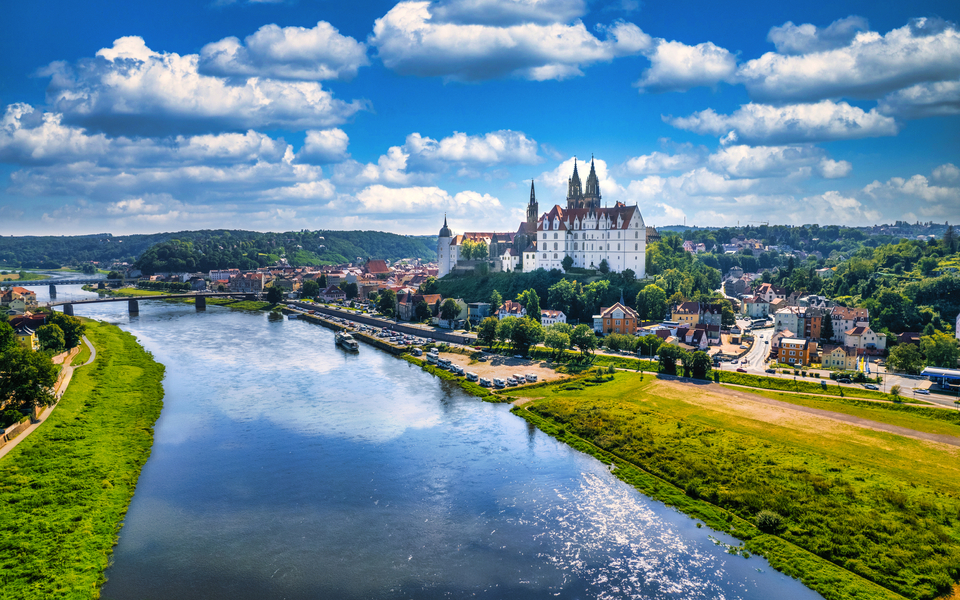 Blick über die Stadt Meißen an der Elbe in Sachsen - © Votimedia - stock.adobe.com