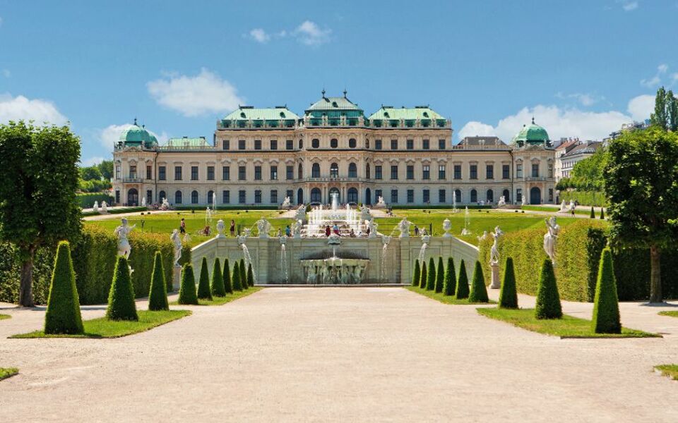 Oberes Belvedere, vom Garten aus gesehen - © Digitalpress - Fotolia