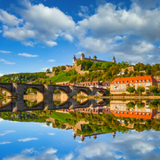 Festung Marienberg oberhalb von Würzburg in Unterfranken, Deutschland