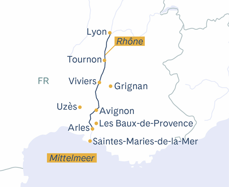 Lyon-Avignon-Arles-Lyon