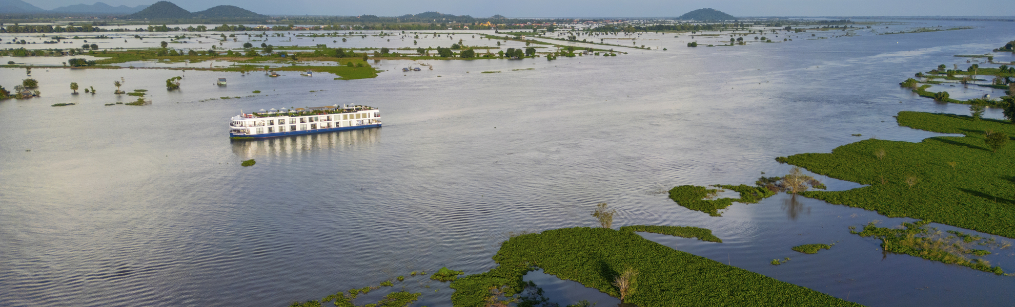 RV Mekong Discovery auf dem Tonle Sap See