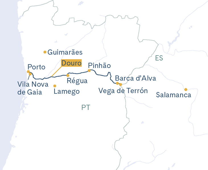 Routenplan Douro Spirit Porto-Regua-Porto