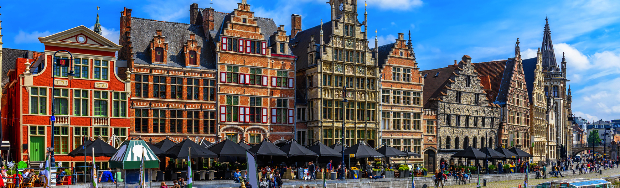 Blick auf den Graslei-Kai und den Fluss Leie im historischen Stadtzentrum von Gent - © Ekaterina Belova - stock.adobe.com