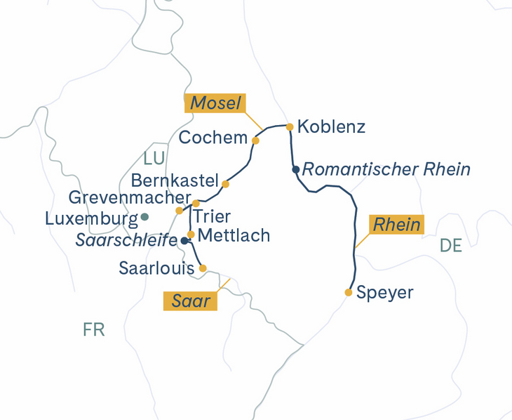Routenplan EDEL Speyer-Trier-Koblenz_DE 2027