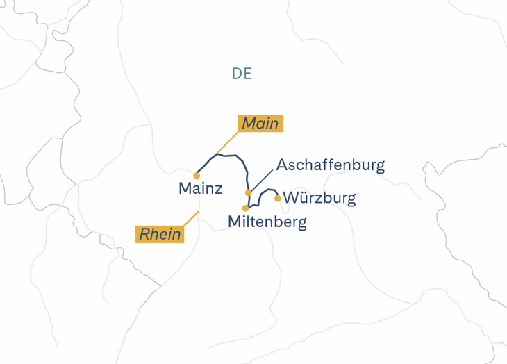 Routenplan Thurgau Saxonia Würzburg-Mainz 2027