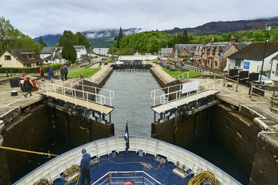Schleusentreppe auf dem Caledonian Canal